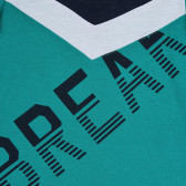Μπλουζάκι με την επιγραφή Break και σκούρο μπλε προφορά, πράσινο Benetton 265513 2
