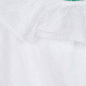 Βαμβακερή μπλούζα, λευκό Benetton 265547 2