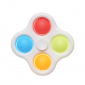 Αντι-στρες παιχνίδι Pop It, spinner, λευκό τετράγωνο Zi 265657 