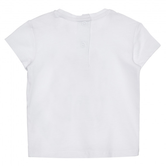 Βαμβακερό μπλουζάκι I LOVE DADDY για μωρό, λευκό Chicco 266354 4