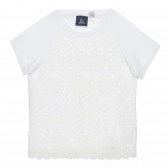 Βαμβακερό μπλουζάκι με κέντημα, λευκό Chicco 266363 