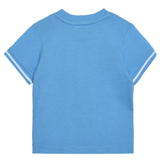 Βαμβακερό μπλουζάκι PLAY OFF για μωρό, μπλε Chicco 266389 4