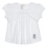 Βαμβακερό μπλουζάκι για μωρό, λευκό Chicco 266395 