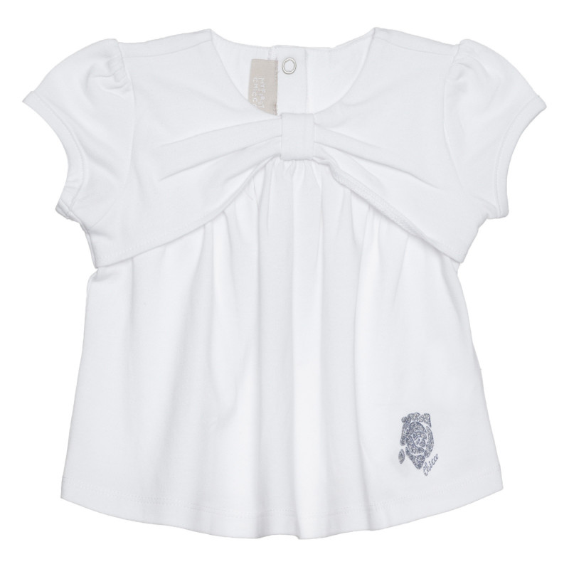 Βαμβακερό μπλουζάκι για μωρό, λευκό  266395