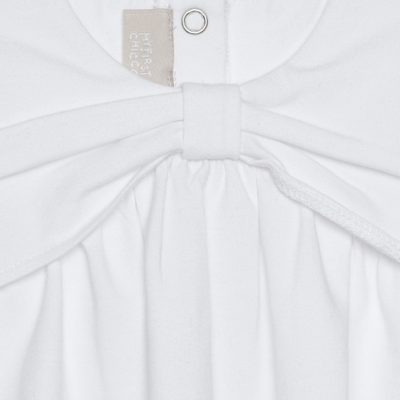 Βαμβακερό μπλουζάκι για μωρό, λευκό Chicco 266398 3