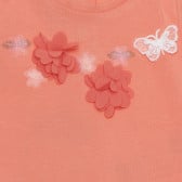 Βαμβακερό μπλουζάκι με πεταλούδα, ροζ Chicco 266400 2