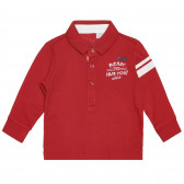 Βαμβακερή μπλούζα με γιακά μωρού, κόκκινη Chicco 266418 