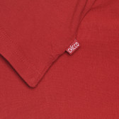 Βαμβακερή μπλούζα με γιακά μωρού, κόκκινη Chicco 266420 3