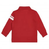 Βαμβακερή μπλούζα με γιακά μωρού, κόκκινη Chicco 266421 4