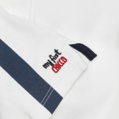 Βαμβακερή μπλούζα με ενδιαφέρον σχέδιο για μωρό, λευκή Chicco 266428 3