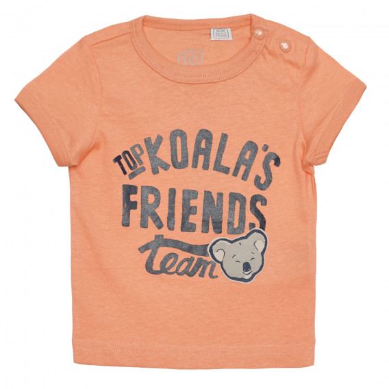 Βαμβακερό μπλουζάκι TO KOALA'S FRIENDS για μωρό, πορτοκαλί Chicco 266438 