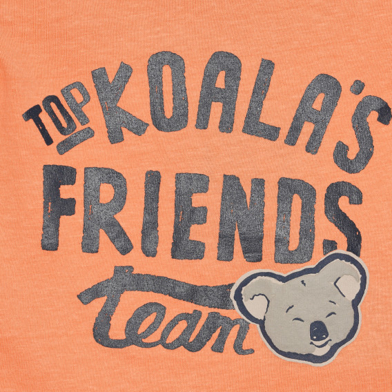 Βαμβακερό μπλουζάκι TO KOALA'S FRIENDS για μωρό, πορτοκαλί Chicco 266439 2
