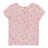 Βαμβακερό ριγέ μπλουζάκι με καρδιές για το μωρό Chicco 266445 4