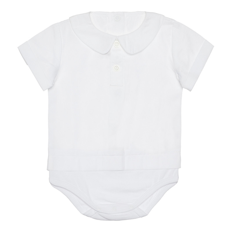 Βαμβακερό πουκάμισο φορμάκι για μωρό, λευκό  266827