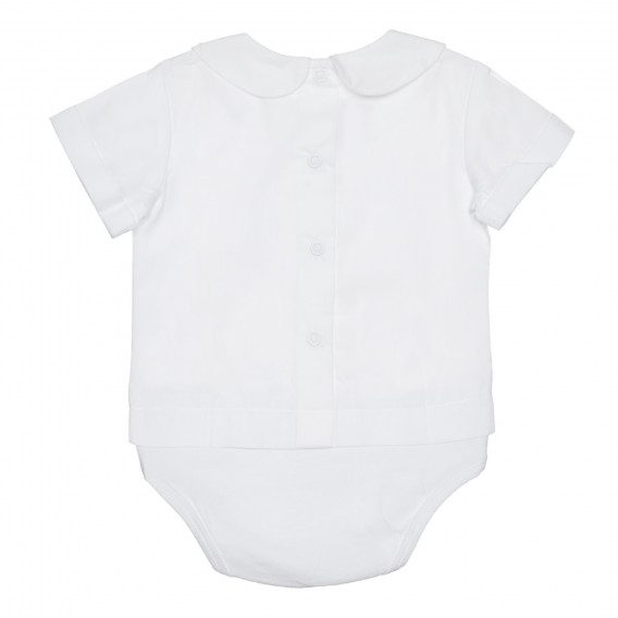 Βαμβακερό πουκάμισο φορμάκι για μωρό, λευκό Chicco 266830 4