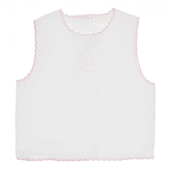 Βαμβακερό πουκάμισο σε λευκό και ροζ χρώμα Chicco 266945 