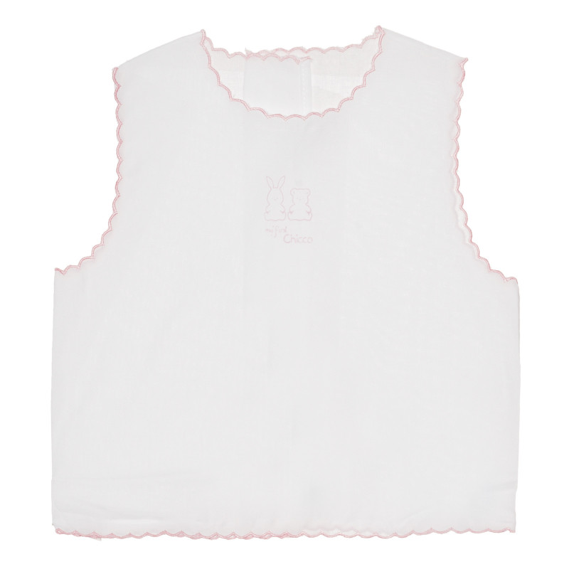 Βαμβακερό πουκάμισο σε λευκό και ροζ χρώμα  266945