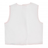 Βαμβακερό πουκάμισο σε λευκό και ροζ χρώμα Chicco 266948 4