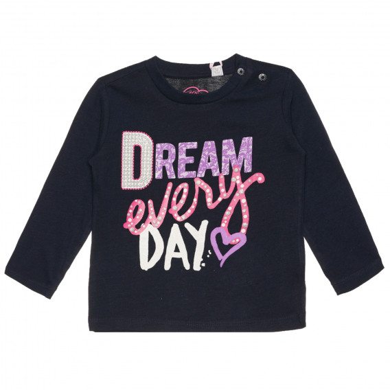 Βαμβακερή μπλούζα DREAM EVERY DAY για μωρό, μπλε Chicco 266955 