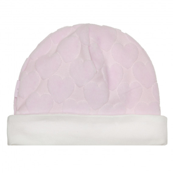 Βρεφικό καπέλο με καρδιές, ροζ Chicco 266986 3
