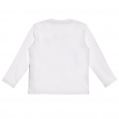 Βαμβακερή μπλούζα CARS για μωρό, λευκή Chicco 267003 5