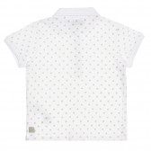 Βαμβακερό μπλουζάκι με floral μοτίβα και γιακά, λευκό Chicco 267059 4