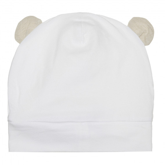 Βρεφικό καπέλο &quot;αρκούδα&quot;, λευκό Chicco 267113 3