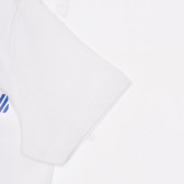 Βαμβακερό μπλουζάκι RIDE, λευκό Chicco 267121 3