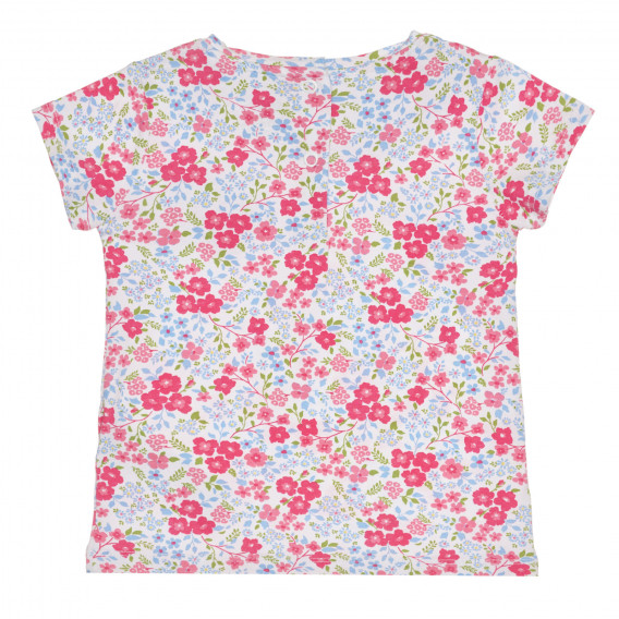 Βαμβακερό μπλουζάκι με μοτίβα λουλουδιών για μωρό Chicco 267137 4