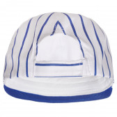 Βρεφικό καπέλο με γείσο σε λευκό και μπλε χρώμα Chicco 267373 3