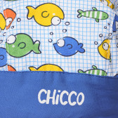 Βαμβακερό μωρό μαντήλι κεφαλιού σε λευκό και μπλε χρώμα Chicco 267526 2