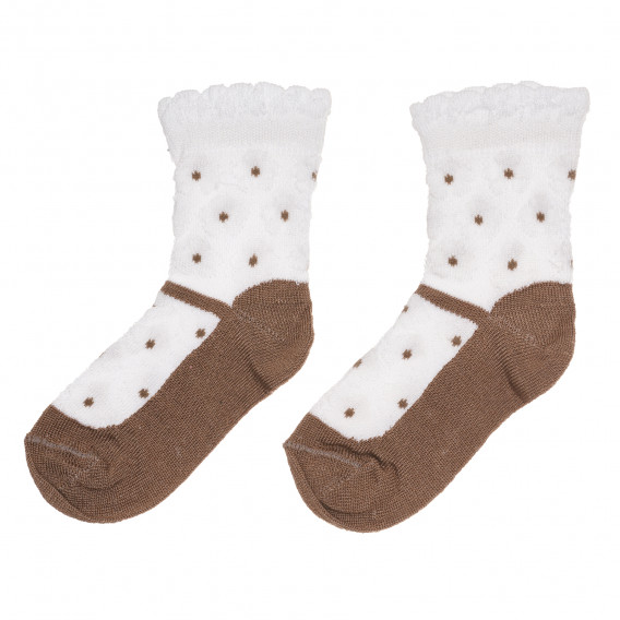 Βαμβακερές κάλτσες με τελείες για το μωρό Chicco 267806 