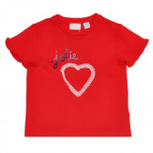 Βαμβακερό μπλουζάκι με παιδική καρδιά, κόκκινο Chicco 267833 