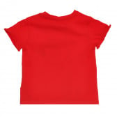 Βαμβακερό μπλουζάκι με παιδική καρδιά, κόκκινο Chicco 267835 4