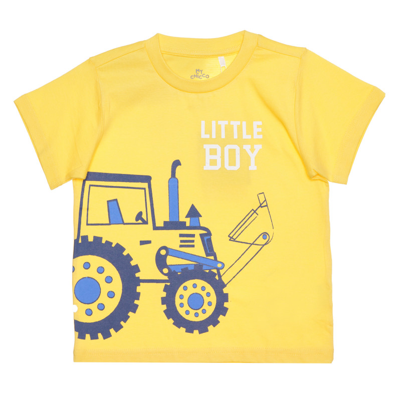 Βαμβακερό μπλουζάκι LITTLE BOY για μωρό, κίτρινο  267841