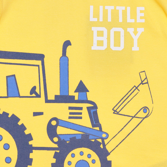 Βαμβακερό μπλουζάκι LITTLE BOY για μωρό, κίτρινο Chicco 267842 2