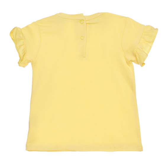 Βαμβακερό μπλουζάκι για μωρό, κίτρινο Chicco 267876 4