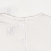 Βαμβακερό μπλουζάκι με το λογότυπο της μάρκας για μωρό, λευκό Chicco 267880 3