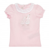 Βαμβακερό μπλουζάκι με πάπιες, ροζ Chicco 267881 