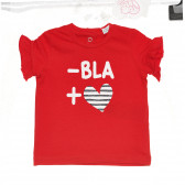 Βαμβακερό μπλουζάκι BLA για μωρό, κόκκινο Chicco 267885 