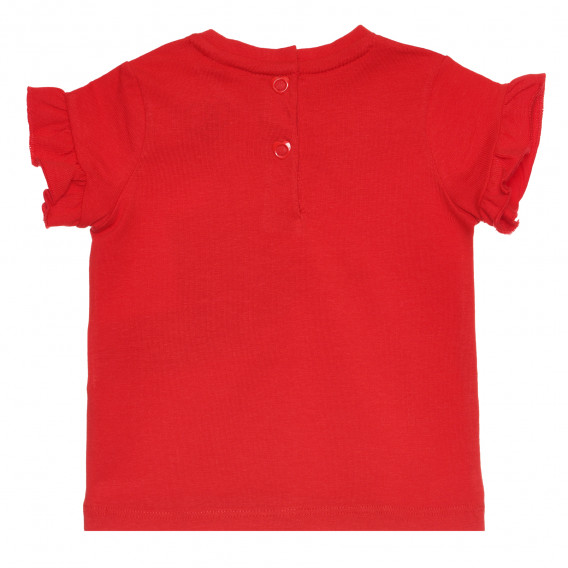 Βαμβακερό μπλουζάκι BLA για μωρό, κόκκινο Chicco 267888 4