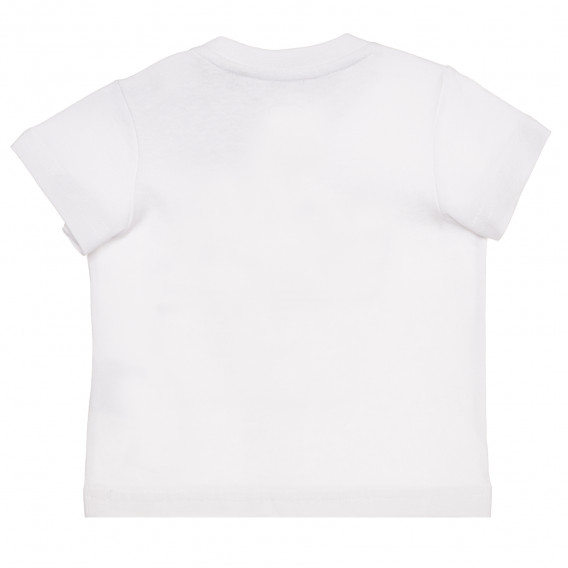 Βαμβακερό μπλουζάκι COOL GUY για μωρό, λευκό Chicco 267896 4
