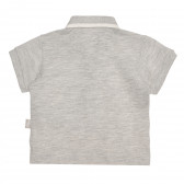 Βαμβακερό μπλουζάκι με γιακά για μωρά, γκρι Chicco 267913 4