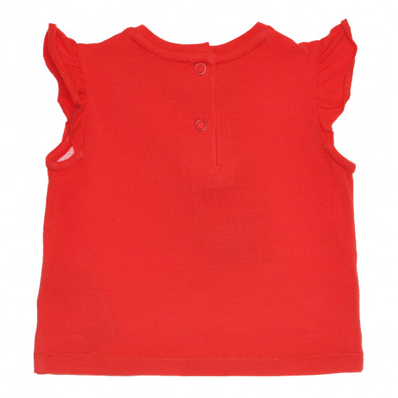 Βαμβακερό μπλουζάκι με καρδιά, κόκκινο Chicco 267921 4