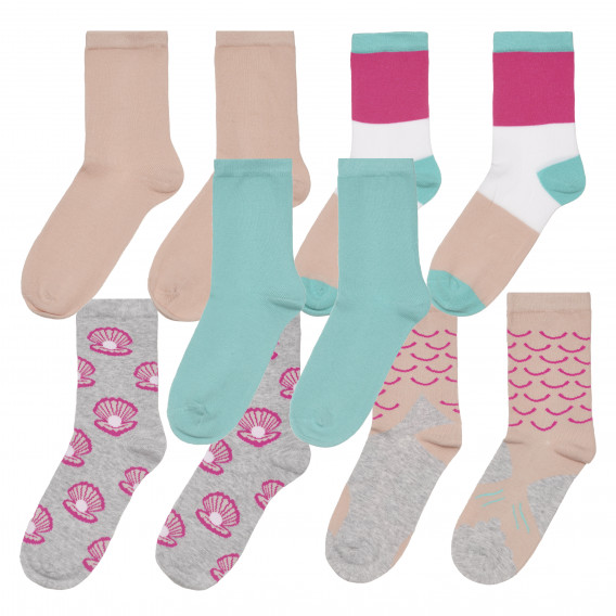 Ένα σετ από πέντε πολύχρωμες κάλτσες Name it 268057 