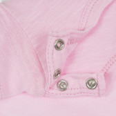 Βαμβακερό μπλουζάκι με την επιγραφή Amore για μωρό, ροζ Benetton 268070 3