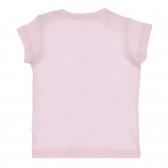 Βαμβακερό μπλουζάκι με την επιγραφή Amore για μωρό, ροζ Benetton 268071 4