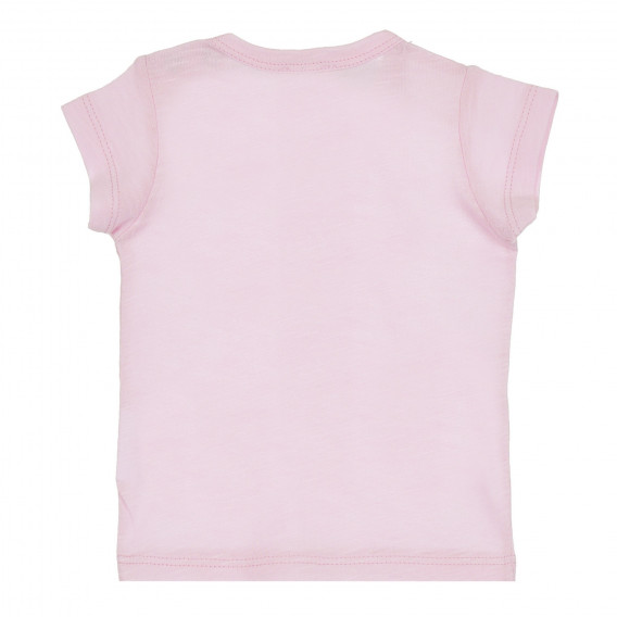 Βαμβακερό μπλουζάκι με την επιγραφή Amore για μωρό, ροζ Benetton 268071 4