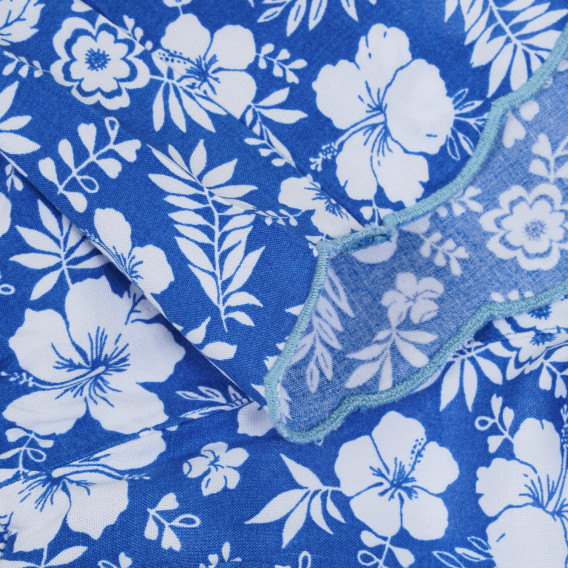 Σορτς με floral print για μωρό, μπλε Benetton 268074 3