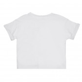 Βαμβακερό μπλουζάκι με εκτύπωση Minnie Mouse για μωρό, λευκό Benetton 268169 4